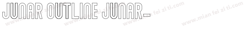 JUNAR OUTLINE JUNAR字体转换